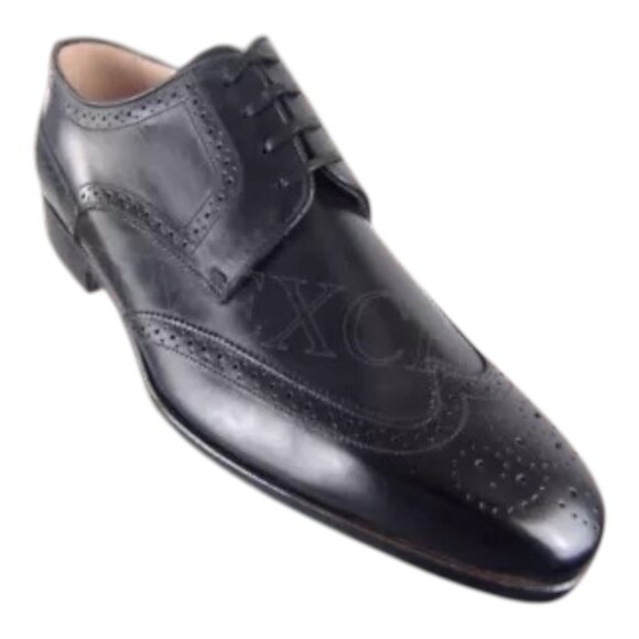 ZENOBI WINGTIP BROGUE ITALIAN BUSINESS DRESS OXFORDS MENS DRESS SHOE NEW IN BOX - Picture 1 of 8